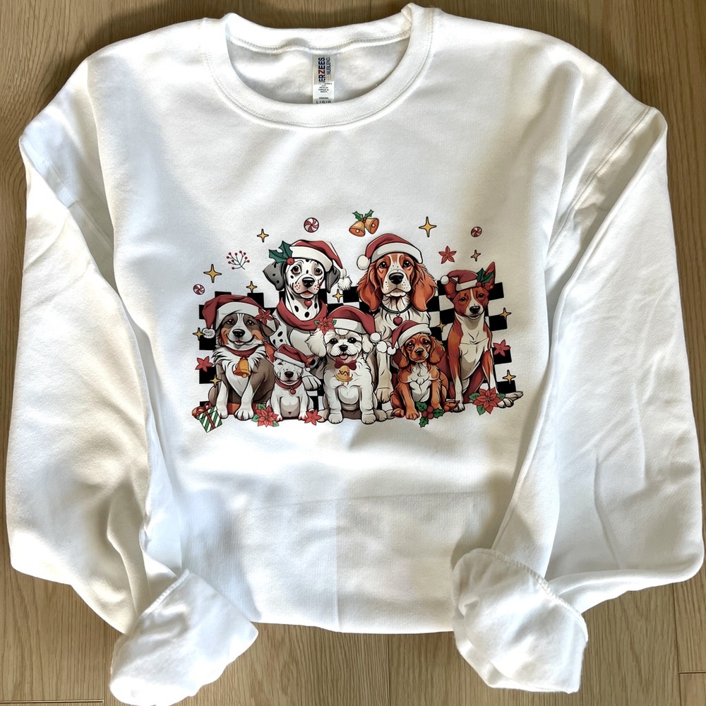 Christmas dog sweatshirt